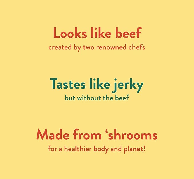 Moku Plant-Based Mushroom Jerky Vegan Gluten Free Soy-Free Non-Gmo No Artificial Sweetener Healthy Snacks 2.0 Oz Ea (8 Count Variety)
