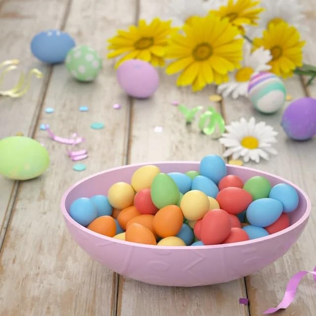 Mini Eggs Rainbow - 3 Bags (18oz each) - Milk Chocolate Easter Candy With a Chrisp Sugar Snell - Ideal For Candy Basket Eater or Candy Dish - Chocolate Rainbow Candy Perfect For Easter Basket Stuffers