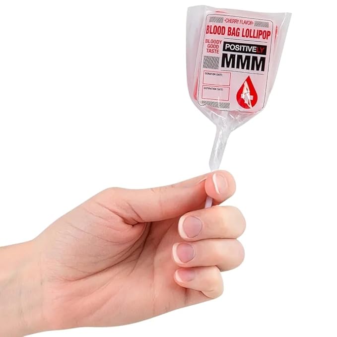 Blood Bag Character Lollipops 30 Pieces