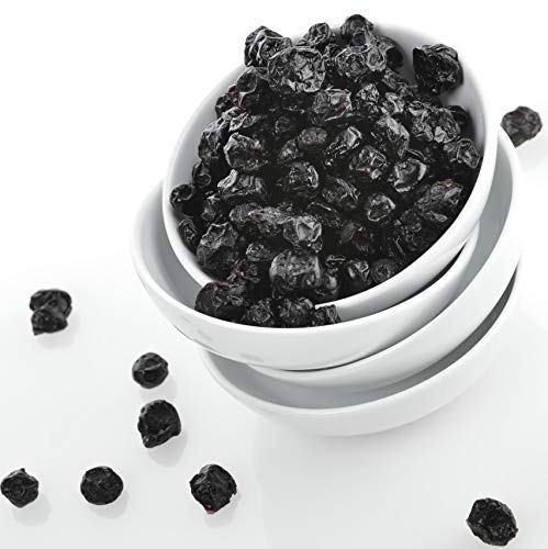 Dried Organic Wild Blueberries - Northwest Wild Foods - Healthy Antioxidants Fruit - for Granola Morning Snack Baking Trail Mix (1 Pound)