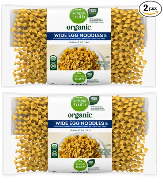 Organic Wide Egg Noodles (2 Bags 16 oz. each)