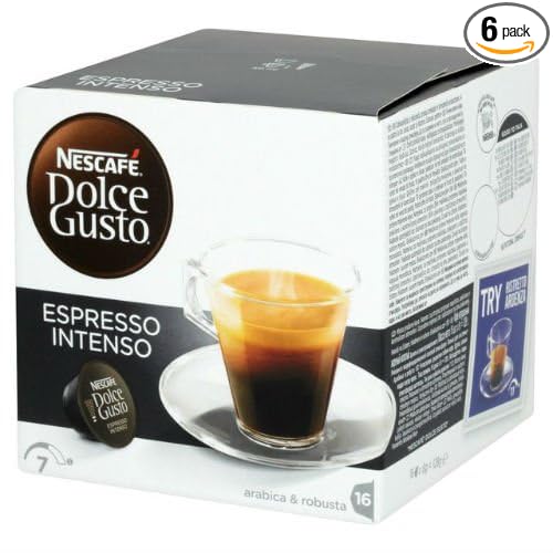 Nescafe Dolce Gusto Espresso Intenso 16 per pack - Pack of 6