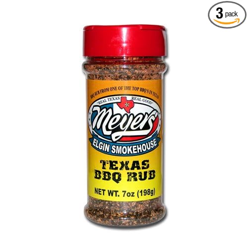 Meyers Elgin Smokehouse Texas BBQ Rub 7oz Bottle (Pack of 3)