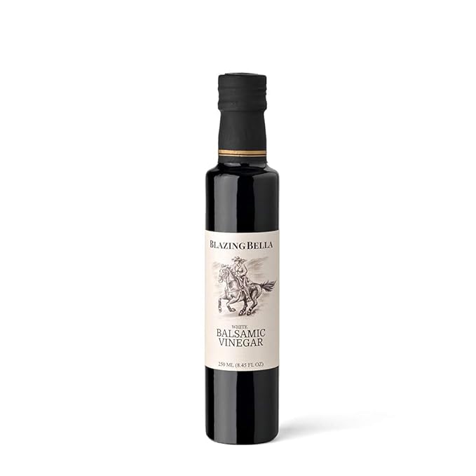Blazing Bella White Balsamic Vinegar of Modena Italy – Smooth Bright &amp Naturally Sweet 8.45 fl oz (250ml)