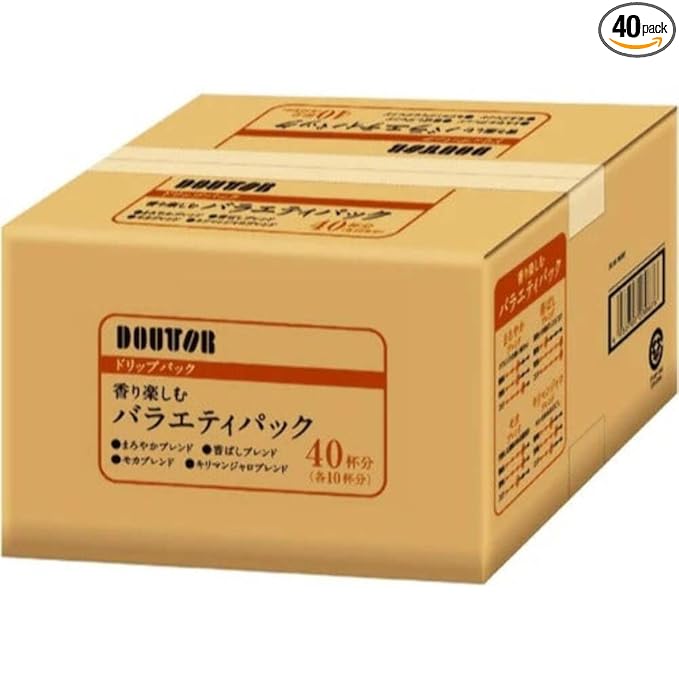 Doutor Drip Coffee Pack Flavorful Variety Sort 40 Pack 4 flavors Japan Import - Tokyo Sakura Mall