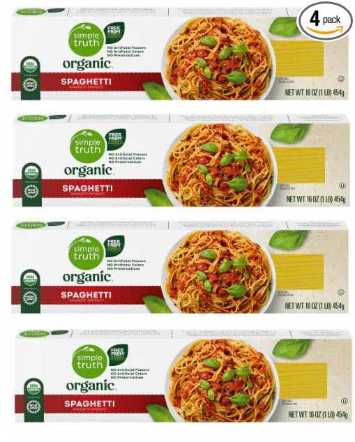 Organic Spaghetti (Pack Of 4 Boxes)16 oz. Each.
