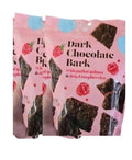 Dark Chocolate Bark with Puffed Quinoa and Dried Raspberries 8 oz Pack of 3 (2 Pack)