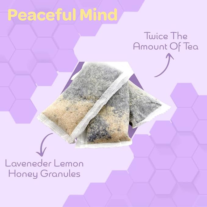 True Honey Teas Peach Rooibos Tea Bags - All Natural Organic Rooibos with Dried Peach Juice - Herbal Caffeine-Free Blended with Honey Crystals - 24 Count