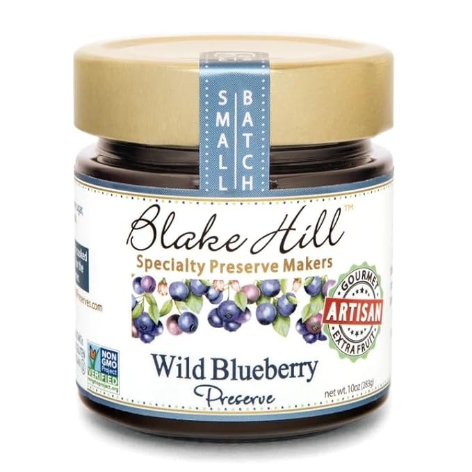 Taste of Vermont Gift Box with Maple Syrup Pancake Mix and Jar of Blake Hill Wild Blueberry Preserve
