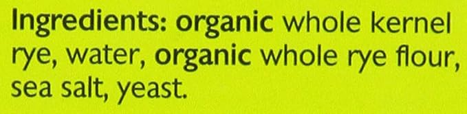 Mestemacher Bread Organic Whole Rye 17.6 Ounce Packages (Pack of 12)