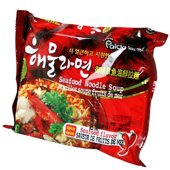 Spicy Ramen Bundle (Paldo Kokomen Spicy Chicken Flavor Kokomyun 120g x 5 Packs + Paldo Noodle Soup Spicy Seafood Flavor 120g x 5 Packs)