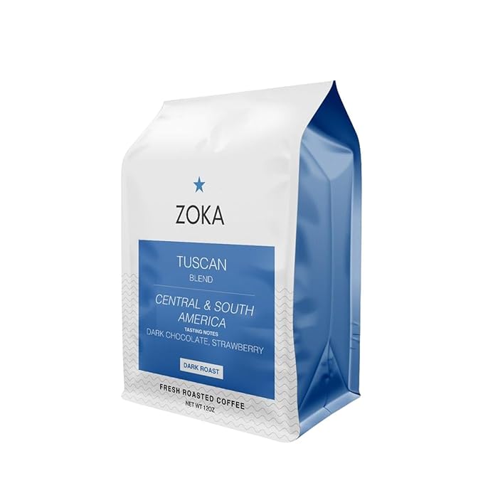 Tuscan Blend - Roasted by Zoka Coffee - Whole Bean Coffee - 2 Pound Bag
