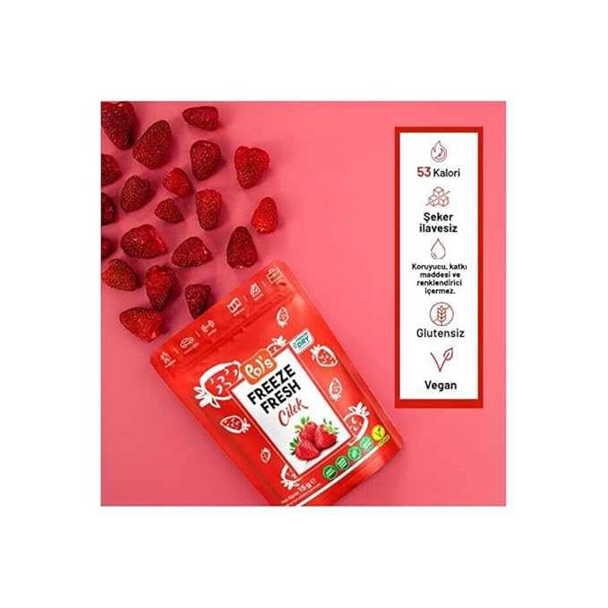 Freeze Dried Strawberries 15 Grams