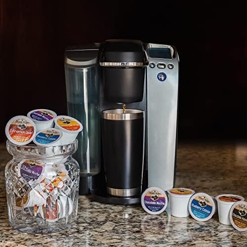 Roast Ridge Single Serve Coffee Pods for Keurig K-Cup Brewers Variety Pack Medium Roast 100 Count (20 each: Blueberry Cobbler Chocolate Hazelnut Salted Caramel Cinnamon Swirl Chocolate Mocha)