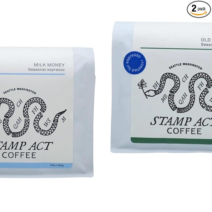 Bean Box Sampler - Roasted by Stamp Act 2-Pack Whole Bean Coffee Gourmet Coffee