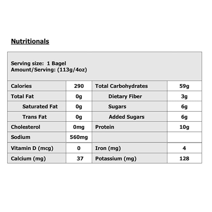 Just Bagels Pumpernickel Bagels - 8 Packs Of 6 Bagels Per Pack - 48 Total Non-GMO