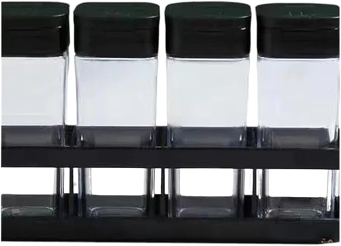 Seasoning box Household kitchen four-grid integrated outdoor barbecue spice combination set Plastic seasoning(Toumingse)