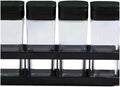 Seasoning box Household kitchen four-grid integrated outdoor barbecue spice combination set Plastic seasoning(Toumingse)