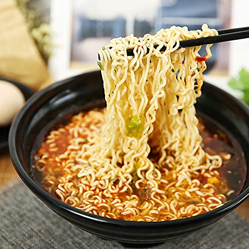 康师傅 方便面 大食袋方便面 泡面袋装速食 五连包144g*5包Master Kong instant noodles big food bag instant noodle bag instant food five packs 144g*5 packs (香辣面5袋 /Spicy noodles 5 bags)