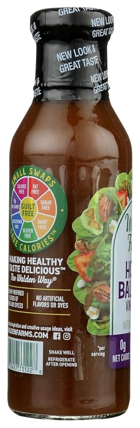 Walden Farms Honey Balsamic Vinaigrette Salad Dressing 12 Ounce (Pack of 6)