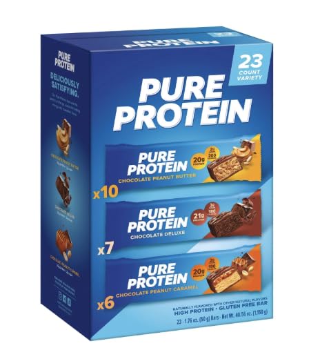 Pure Protein Bars Gluten Free Chocolate Variety Pack 23 ct.