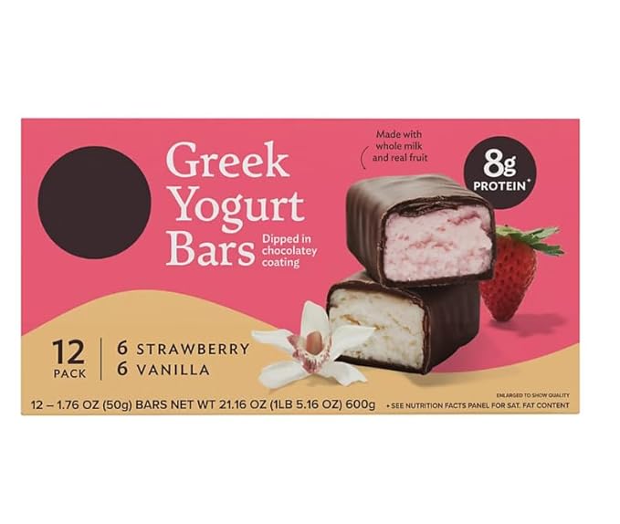 Greek Strawberry and Vanilla Yogurt Bars 12 pk./1.76 oz