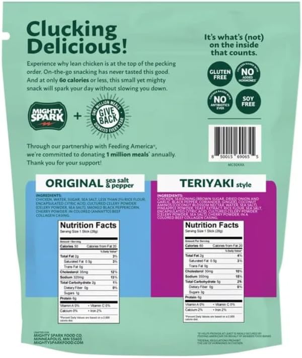 Mighty Spark Teriyaki Chicken Stick Variety 12-count