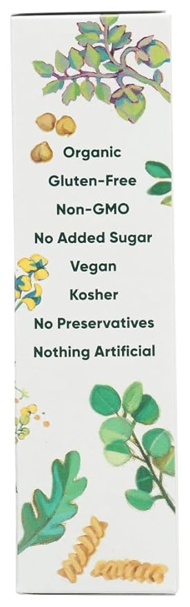 Chickapea Organic Chickpea and Red Lentil Pasta Spirals - Gluten-Free Vegan Protein Packed Rotini - 8 oz Each (Pack of 6)