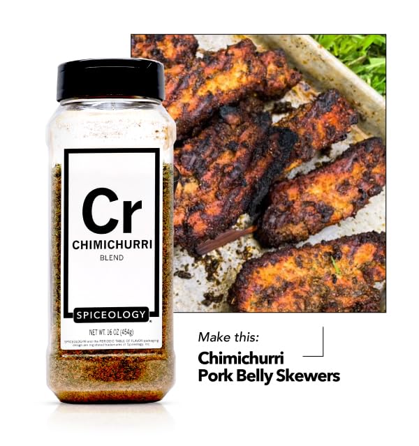 Spiceology - Chimichurri Seasoning Spice Blend - Use On: Pork Fish Vegetables Chicken Steak - BBQ Rub - 16 oz