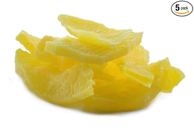 Dried Papaya Lemon Slices 5lb Bags — Individual Bags