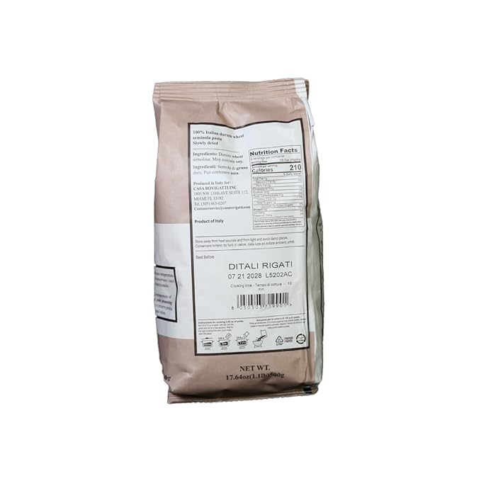 Casa Rovigatti Ditali Rigati Al Bronzo (4 pack)
