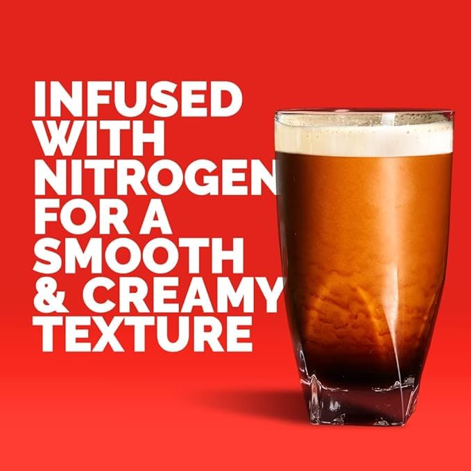 RISE Brewing Co. | Original Black Nitro Cold Brew Coffee | Sugar and Gluten-Free Vegan | Organic &amp Non-GMO | Low Acidity | 7 fl. oz. Cans (4 Pack)