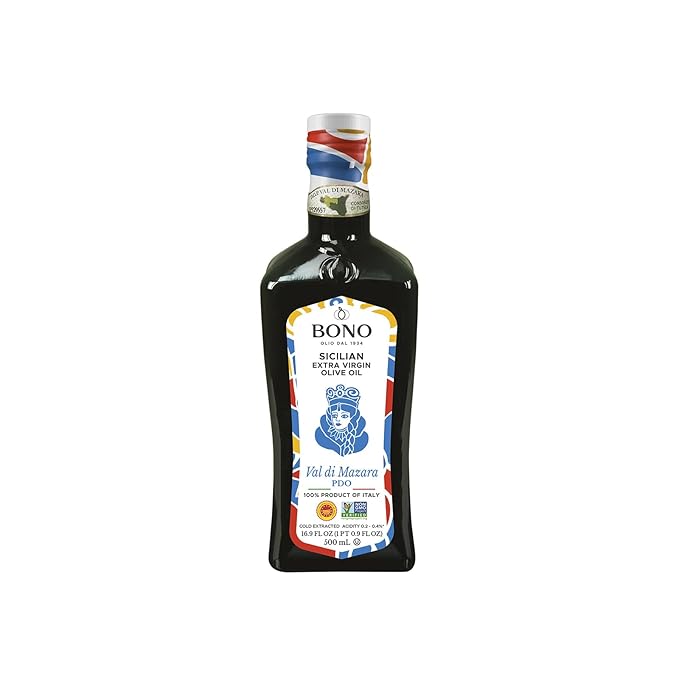 Bono Sicilian Certified PDO Val Di Mazara Extra Virgin Olive Oil - 16.9 oz