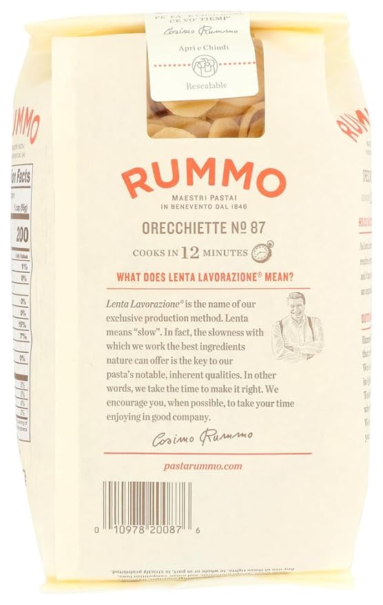 Rummo - Legendary Line - Orecchiette n.87 Bronze Drawn - 12 Packs of 11 lbs