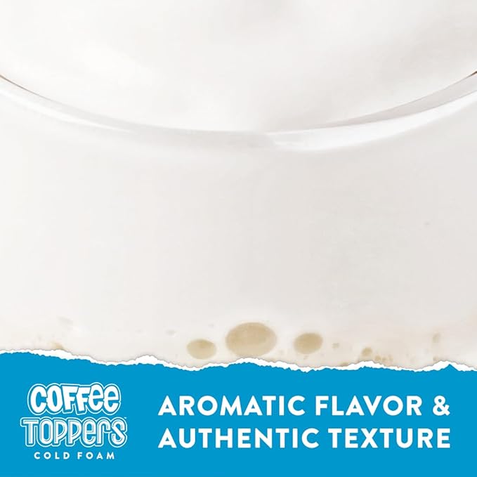 Coffee Toppers Cold Foam Vanilla 15 Ounce (Pack of 3) Be Your Own Barista Kosher