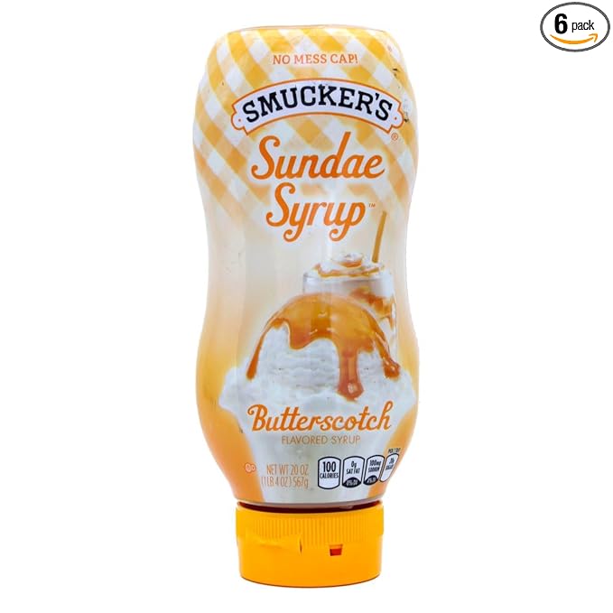 Smucker's Sundae Syrup Butterscotch Flavored Syrup 20-Ounce (Pack of 6)
