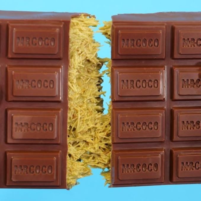 Mr. Coco Viral Dubai Chocolate Bar Pistachio Kit - Includes Jumbo Chocolate Mold Choc Wafers Shredded Kataifi Pistachio Cream - DIY Date Night Dubai Kit