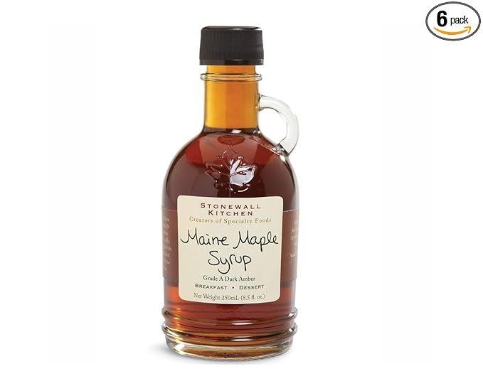 Stonewall Kitchens Maine Maple Syrup 8.5-Ounce Jars (Pack of 6)