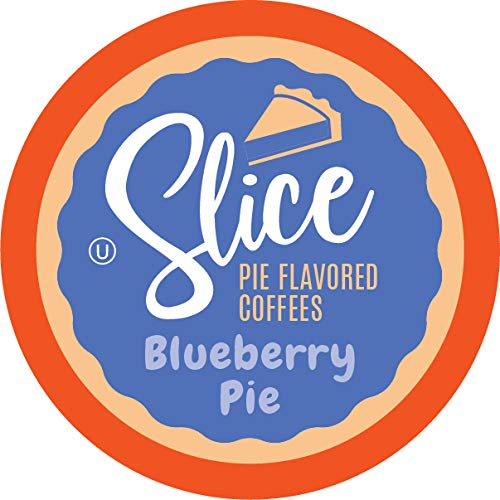 Slice Coffee Flavored Coffee Variety Pack for Keurig K Cup Brewers 40 Count Pie Flavors (Blackberry Grasshopper Pecan Coconut Cream Razzleberry)