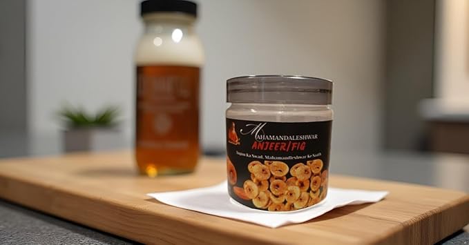 Premium Dried Figs (Anjeer) 250g – Handpicked Soft &amp Juicy | Mahamandaleshwar Pure Dried Fruit | Traditional Indian Taste