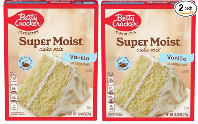 Pack Of 2 Vanilla Cake Mix 13.25 OZ