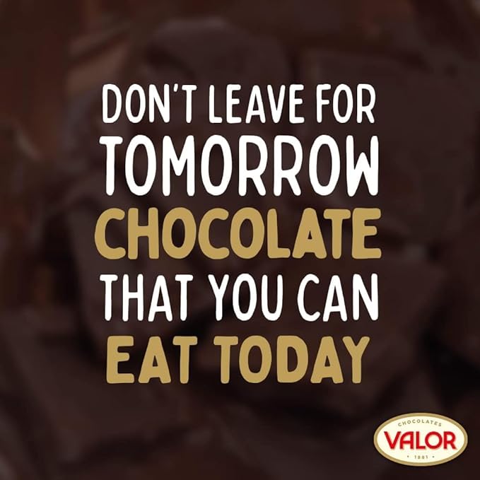 Valor. 85% Cocoa Dark Chocolate. No sugar added. 100g (3.53oz). Pack of 3.