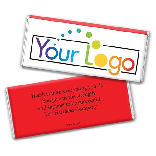 50 Pcs Personalized Candy Promotional Products Add Your Logo Chocolate Bars - Red