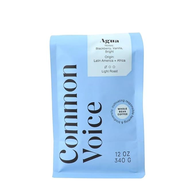 Agua Common Voice Coffee - Roasted by 8th &amp Roast Coffee Co. - Whole Bean Coffee - 2 Pound Bag