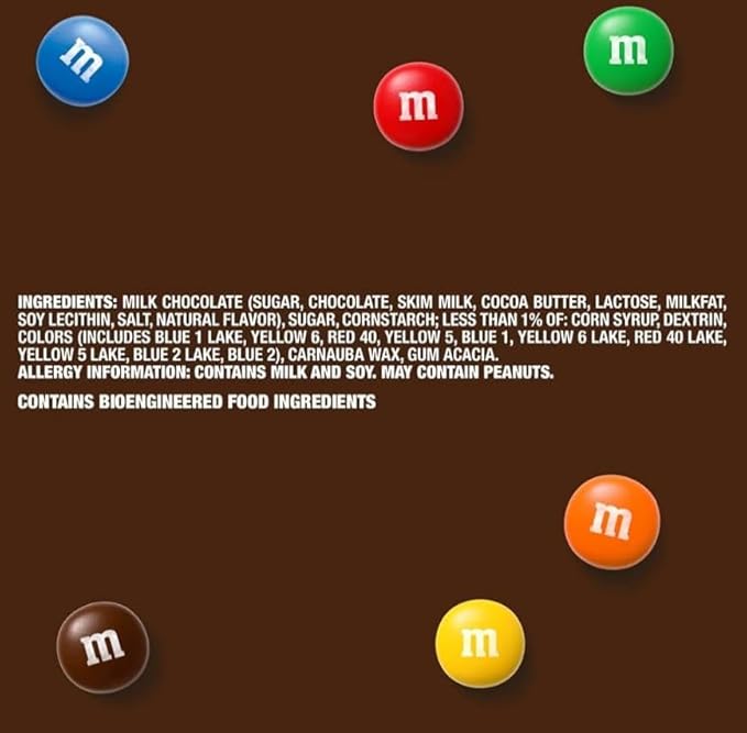 M&ampM Milk Chocolate Candy - 2lb Bulk Milk Chocolate M&ampM Candy