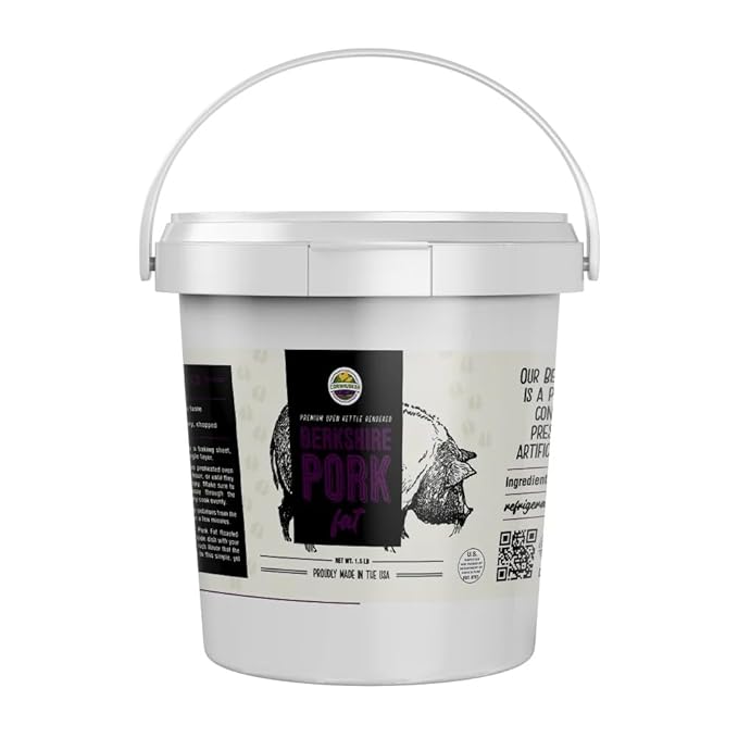 Cornhusker Kitchen Premium Rendered Tub 1.5lbs (Berkshire Pork Fat)