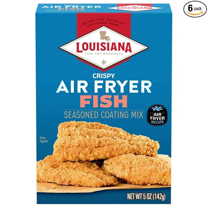 Louisiana Fish Fry Air Fry Fish Coating Mix 5 oz (Pack of 6)