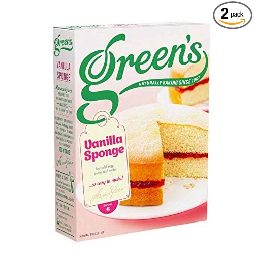Green's Classic Vanilla Sponge Cake Mix - 221g - Pack of 2