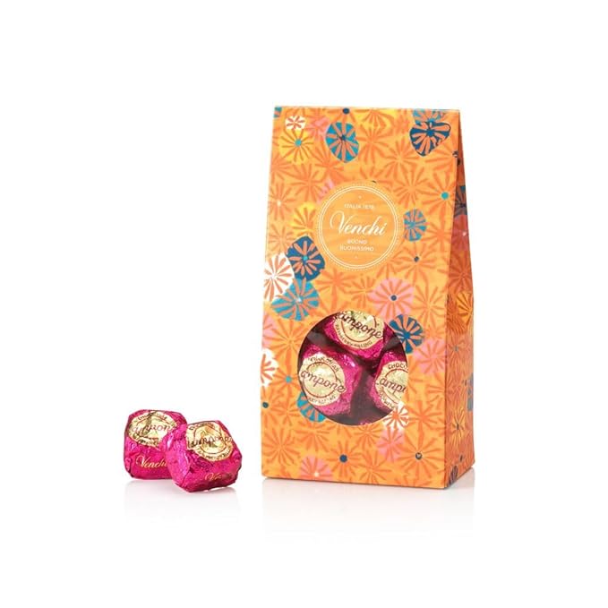 Venchi - Murrine Gift Box with Raspberry Chocoviar and Dark Chocolate 10.16 oz Gluten-Free No Artificial Colors or Preservatives Gift Idea
