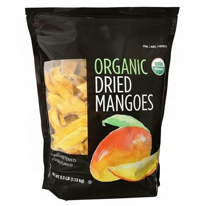 Organic Dried Mangoes 2.5 lbs KosherOrganicUnsweetened